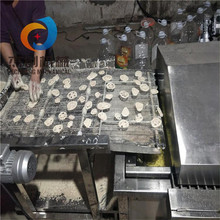 新型结构炸茄子盒油炸机 杰创茄盒生产线 藕盒藕合上浆机