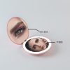 Cross -border folding LED makeup mirror with light gifts small round beauty mirror double -sided 2X magnifying the handheld mirror hot