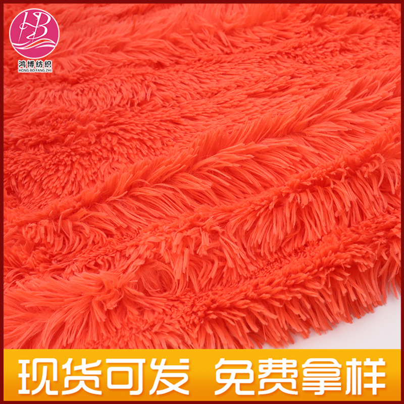 厂家直销全涤优质PV绒面料南韩绒沙发布料pv绒丁做