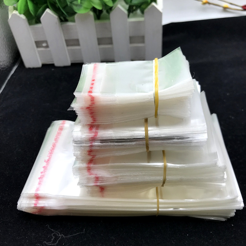 100 opp self-adhesive bag sealing bag transparent plastic bag earrings packaging bag jewelry bag self-adhesive bag