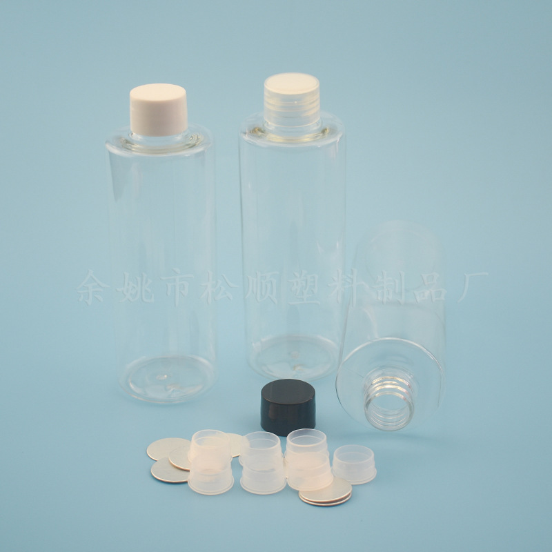 松顺 250ml 圆肩 平肩普通旋盖瓶 滴胶水乳液化妆品pet塑料分装瓶