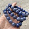 Round beads jade natural stone, bead bracelet, wholesale, European style, simple and elegant design