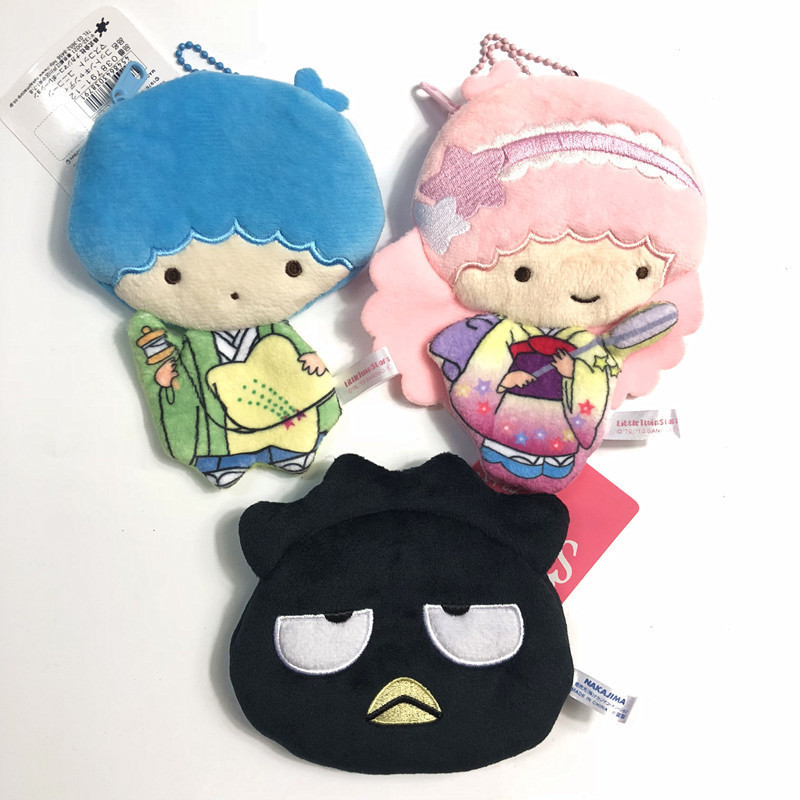 Sanrio Series Gemini XO Cute Cartoon Girls Mini Coin Purse Card Bag Plush Doll Pendant