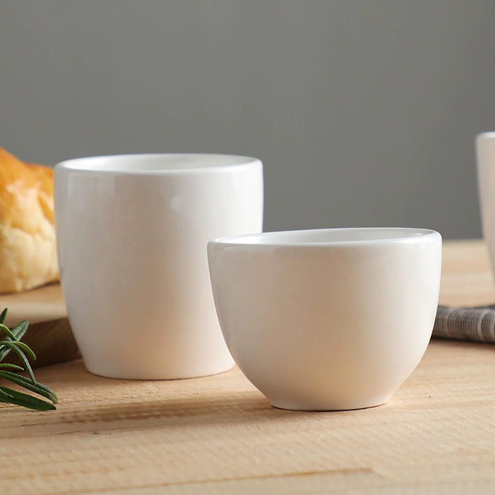 Creative White Ceramics Water Cup Hotel Bone Porcelain Half -Fat Tea House Dalfence Tea Cup Milk Marm Cup Foreign Trade Wholesale