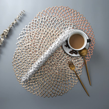 新品网球花隔热装饰垫轻奢居家日用北欧风pvc防滑盘垫杯垫茶几垫