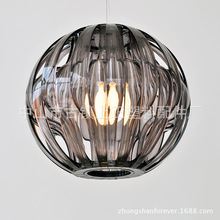 厂家直销 现代简约线条立体圆球亚克力吊灯灯罩 095