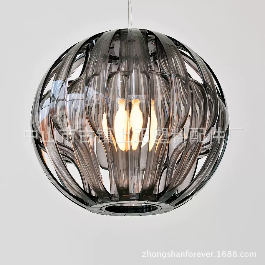 厂家直销 现代简约线条立体圆球亚克力吊灯灯罩 095