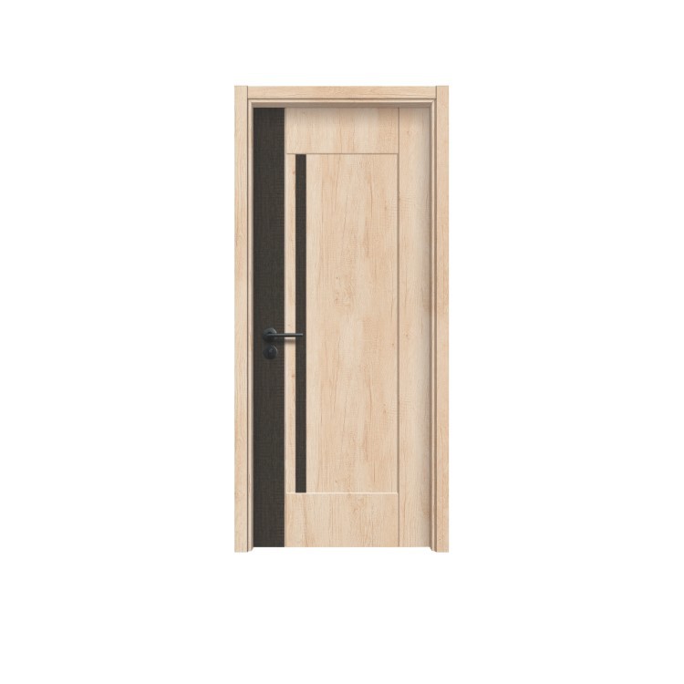 Suministro directo de fábrica puerta libre puerta simple puerta extremadamente estrecha puerta plana puerta de la Oficina puerta de la escuela puerta de madera de cristal de carbono image 5