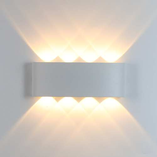 Outdoor Waterproof IP65 Garden Wall Lamp, LED Wall Lamp, Aluminum Indoor Bedroom Lamp, Stairway and Corridor Lamp, One Piece Dropshipping