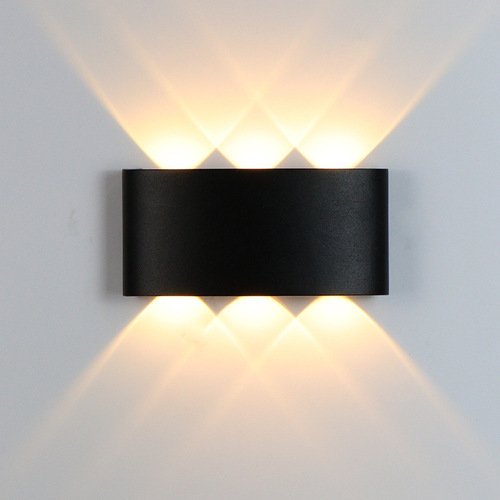 Outdoor Waterproof IP65 Garden Wall Lamp, LED Wall Lamp, Aluminum Indoor Bedroom Lamp, Stairway and Corridor Lamp, One Piece Dropshipping