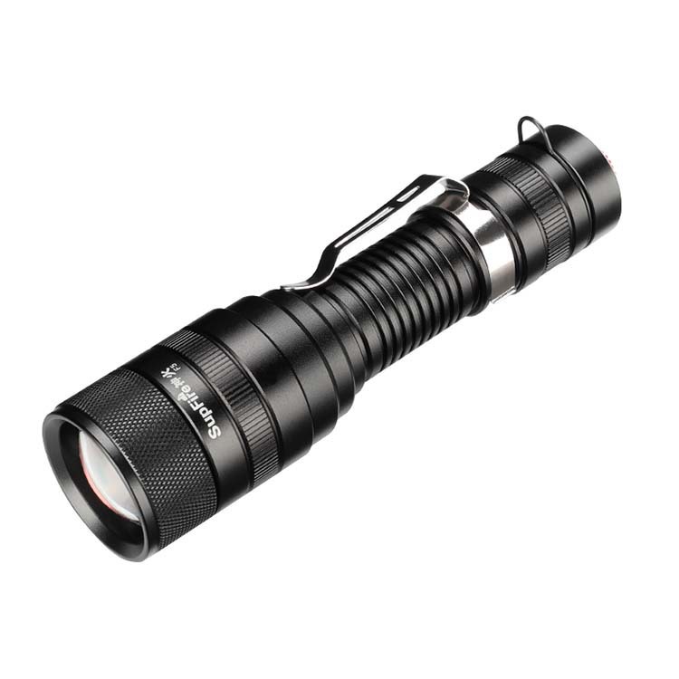 SUPERFIRE Shenhuo F5 luz fuerte linterna zoom de enfoque Mini Recargable LED al aire libre montar lejos