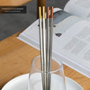 Creative hexagon drawing matte stainless steel chopsticks Ins rose gold Nordic minimalist wind gift home restaurant