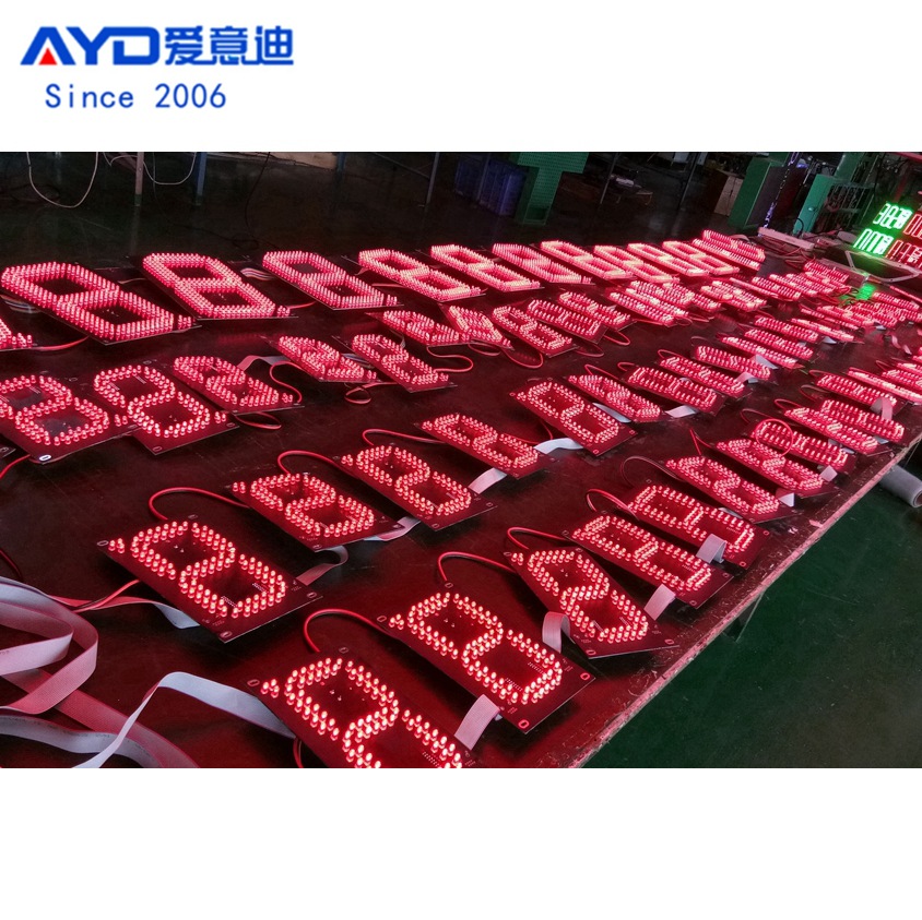 加油站立柱防水灯箱LED广告标识牌超高亮LED数字显示屏 佛山供应