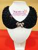 Accessory, nail sequins, fashionable false collar, necklace from pearl, European style