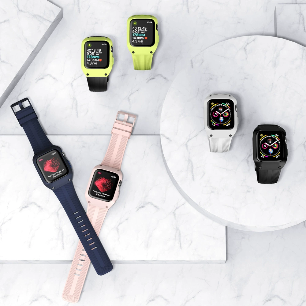 Apple, силиконовый защитный чехол раздельный для watch, стропа