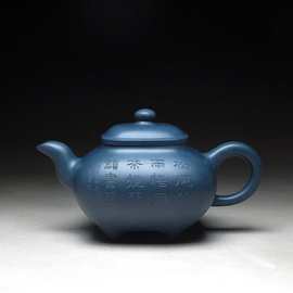 宜兴民国绿泥紫砂壶纯手工李宝珍款四方传炉大容量泡茶壶复古茶具