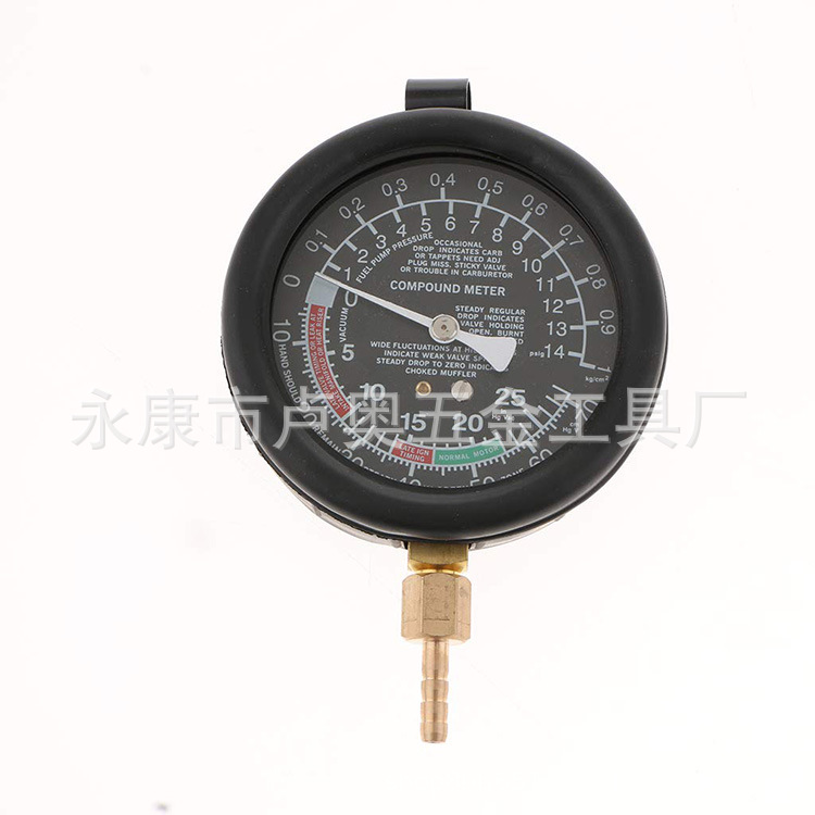 TU-1 Vacuum Pressure Meter Automotriz Mantenimiento Instrumento de protección de vapor Probador de presión de vacío