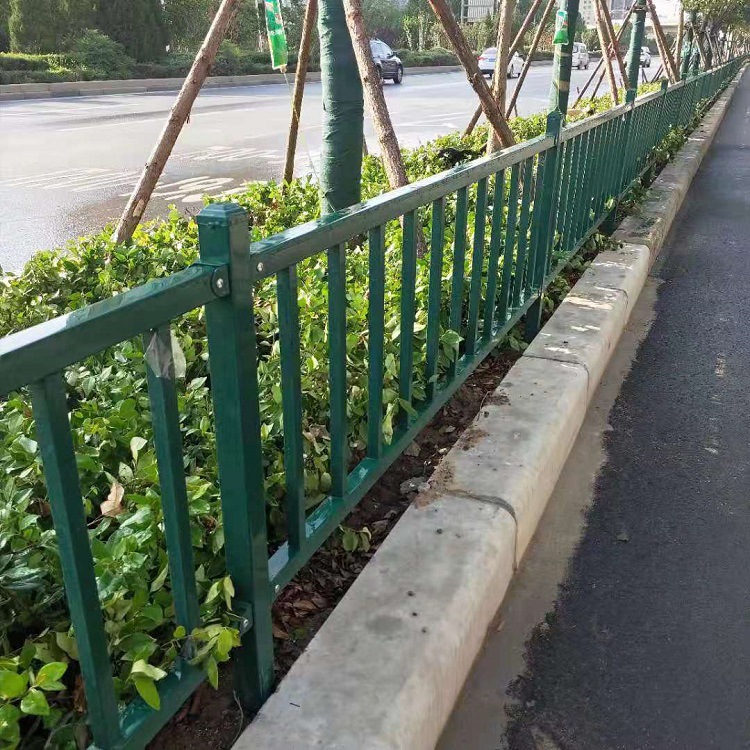 铁艺栏杆锌钢花坛草坪护栏静电喷涂自洁能力强市政栏杆款式颜色全