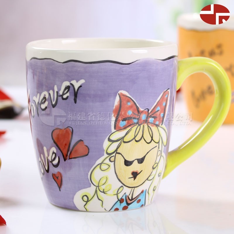 Oficina creativa taza de caricatura pareja taza de oficina taza de cerámica taza de café taza de regalo
