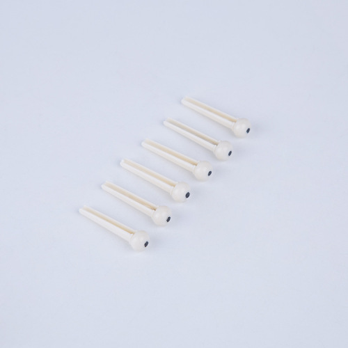 Folk guitar string pins, ukulele string cones, string posts, piano cones, tail pins, white and black, musical instrument accessories