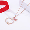 Accessory, pendant, necklace stainless steel, chain for key bag , European style, wholesale