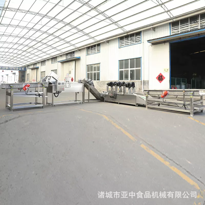 鱼丸油炸机 油炸生产线鱼丸生产流水线 鸡肉丸子生产线