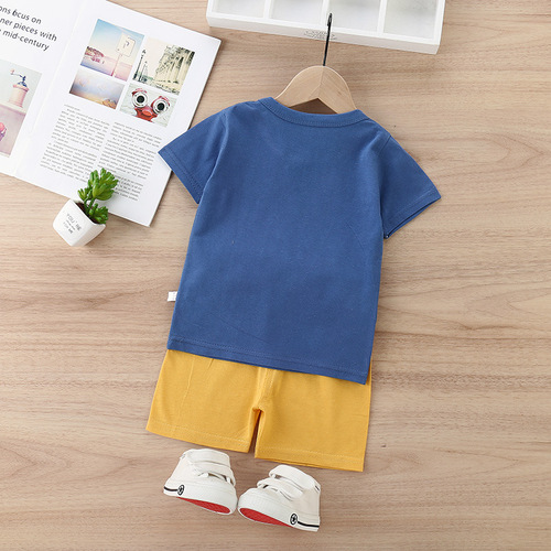 Children's vest suit cotton 2024 summer new style vest shorts Korean style children's clothing small and medium-sized children's shorts suit