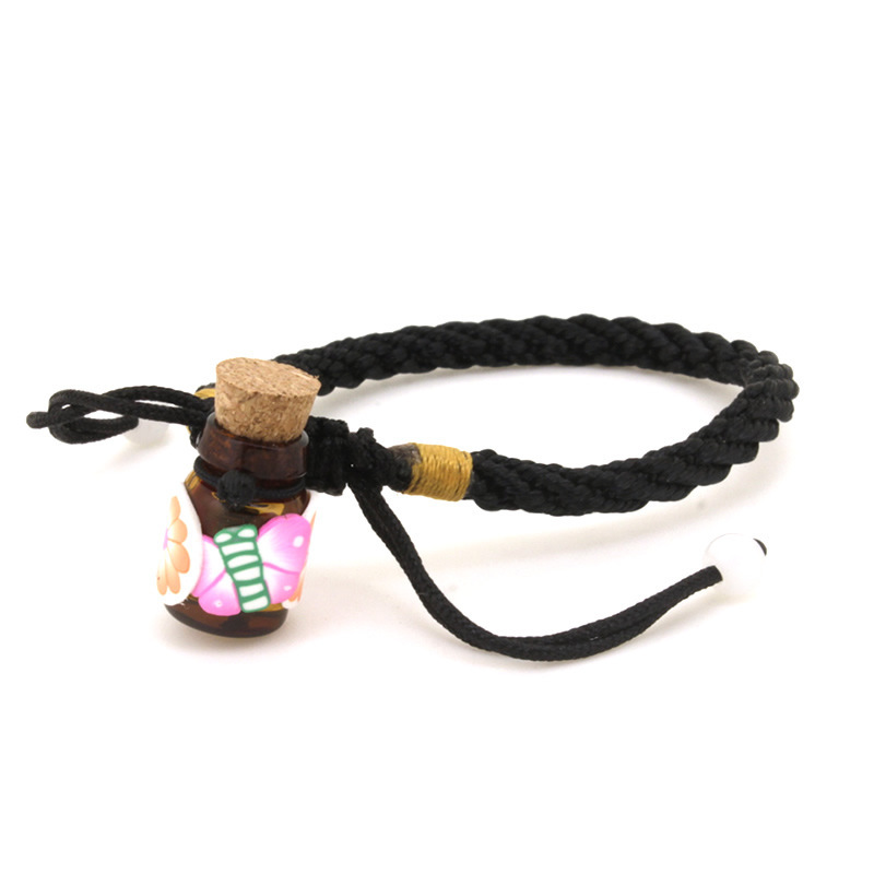 Essential oil bottle jewelry Net Wholesale network rope bracelet soft pottery essential oil bottle pendant aromatherapy perfume bracelet single bottle