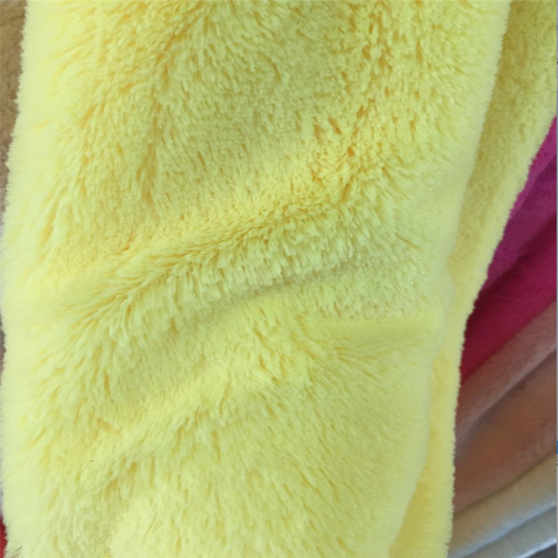 De alto peso 15 de lana semi-ligero elegante terciopelo suave de la felpa de la tela del juguete de textiles para el hogar alfombra de tela de la ropa super suave