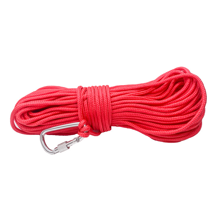 Imán de pesca cuerda especial nylon poliéster trenzado cuerda multifuncional tendedero pesca al aire libre gancho cuerda