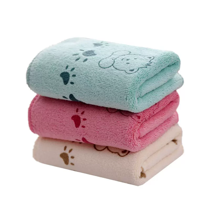 工厂批发儿童洗脸毛巾 超细纤维涤锦吸水小毛巾 卡通印花礼品毛巾