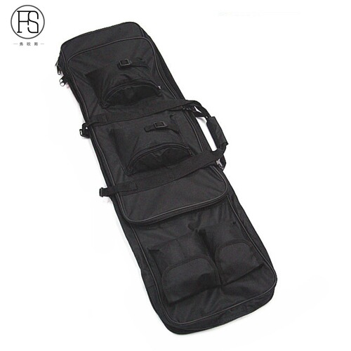 Square gun bag fishing bag waterproof square bag outdoor mountain climbing travel fishing gear bag rod bag multifunctional shoulder gun bag