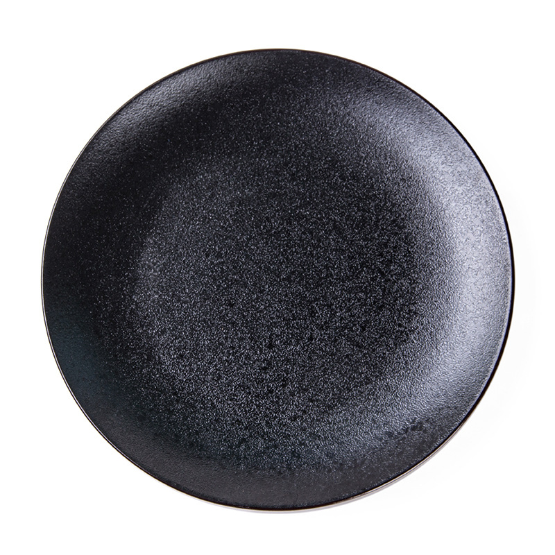 Plato redondo plato de carne plato de cena