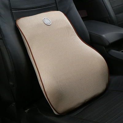 Support Four Seasons Breathable Car – Waist support - beige-single-lumbar-support
