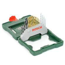 博世（BOSCH）镀钛金工木工石工批头30支 混合套装