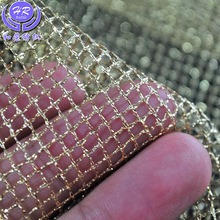 现货金色网布  礼盒装饰糖果包装网眼布 金色银色金线菱形网布