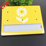 Обмен на лампел, создавая творческий акриловый пластиковый бренд груди прозрачный раунд, основанная на грудной главе.