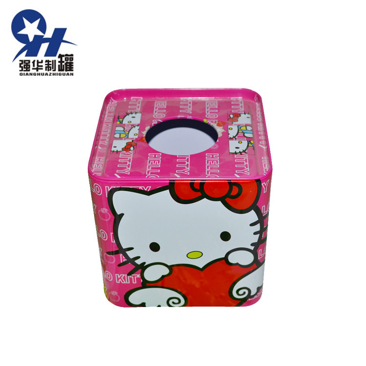 厂家专业生产 香烟马口铁盒 翻盖金属铁盒 扣底带铰位