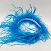 Cute white brand hair accessory for bride, Korean style, feather stuffing