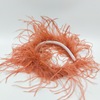 Cute white brand hair accessory for bride, Korean style, feather stuffing