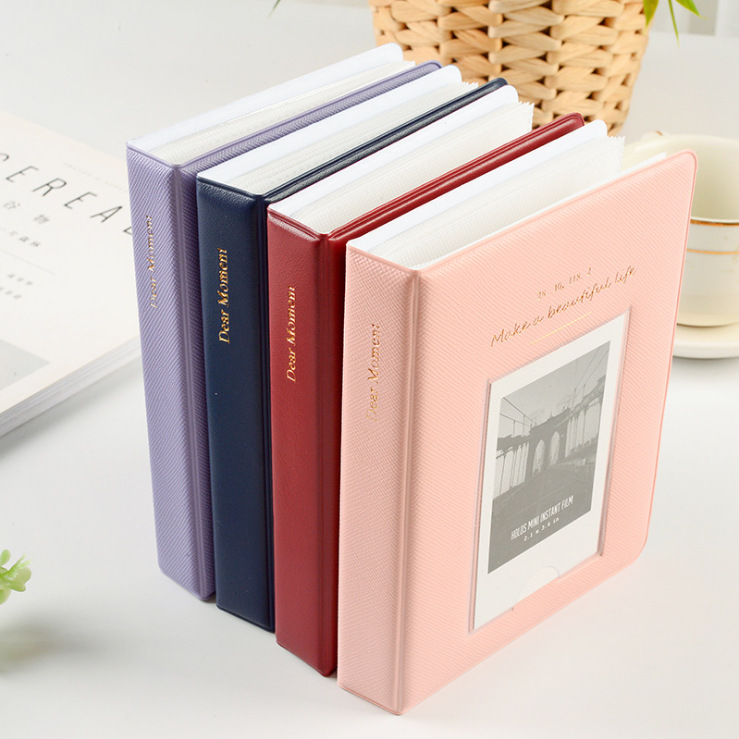 Bolsillo estrella tarjeta pequeña estrella persiguiendo niña libro de almacenamiento cubierta del logotipo personalizado álbum de 3 pulgadas Polaroid MINI postre