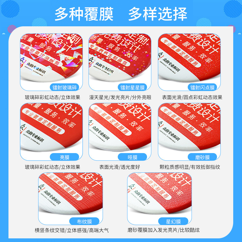 Insignia anime estrella periférica Placa de hojalata metal cara sonriente medalla conmemorativa regalo bar