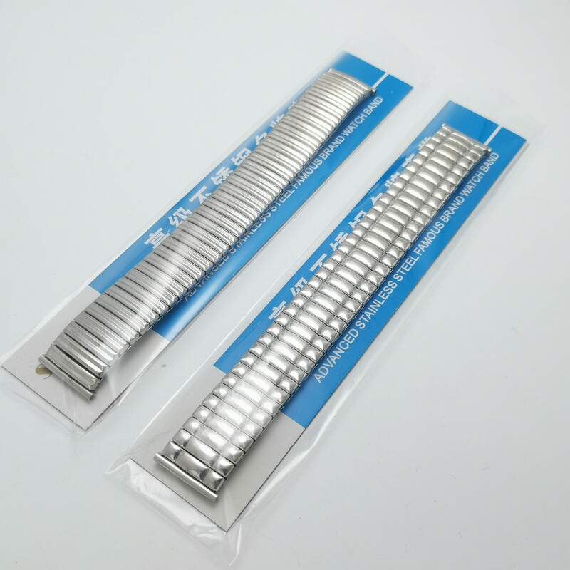 Watch strap stainless steel elastic strap for the elderly tension elastic steel strap spring retractable strap watch accessories Watch strap stainless steel elastic strap for the elderly tension elastic steel strap spring retractable strap watch accessories