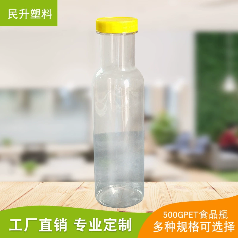 Заводская прямая оптовая продажа пластиковых пищевых бутылок 500 мл PET с хорошей герметичностью