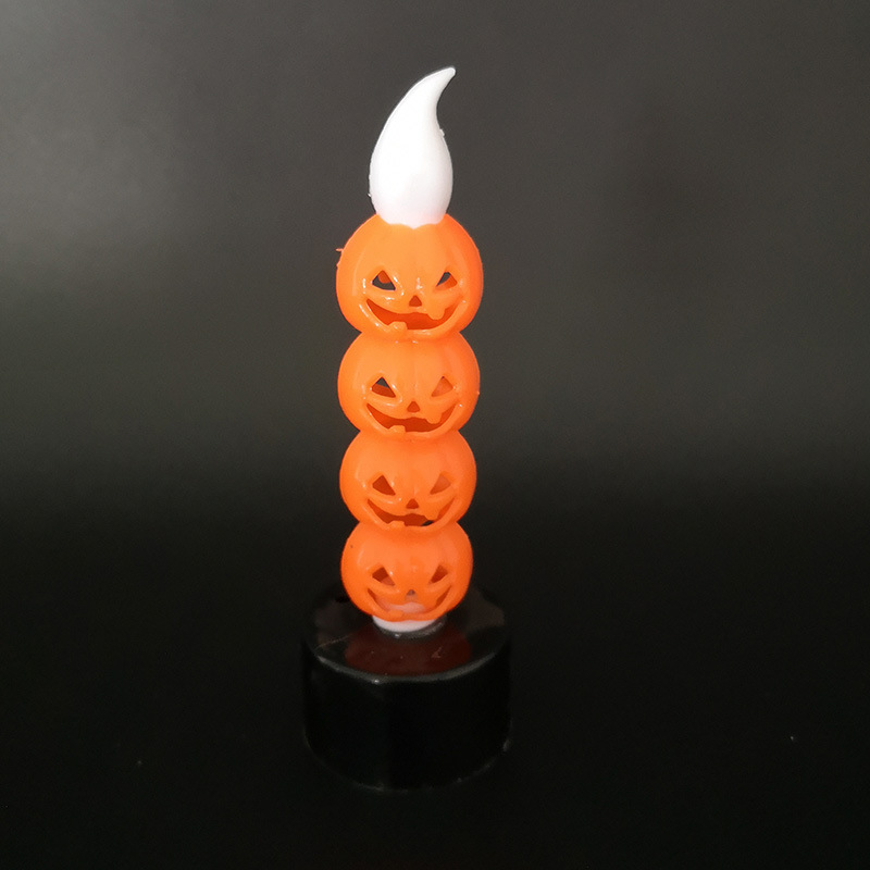 Lámpara de Halloween nueva Decoración Accesorios cráneo lámpara LED electrónica vela lámpara horror calabaza lámpara luz de la noche