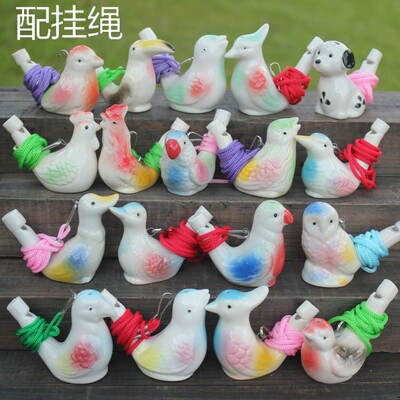 [陶瓷工艺品12557水鸟口哨 儿童音乐陶笛 旅游景区热销工艺品哨子]