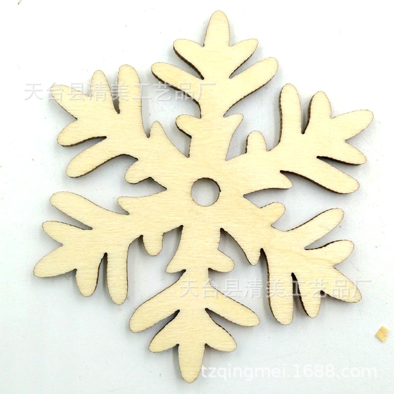 7 piezas de madera serie de Navidad de troncos piezas de madera decorativas de madera de bricolaje 10 piezas en un paquete