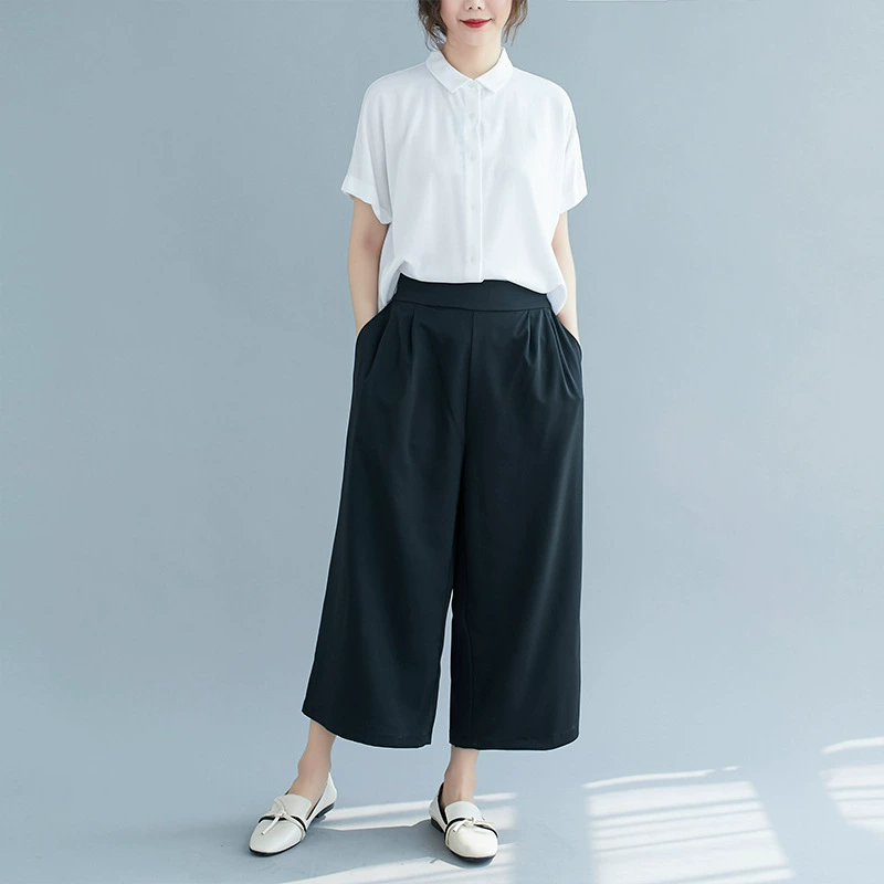 Брюки для отдыха, для полных дам, oversize, облегающие