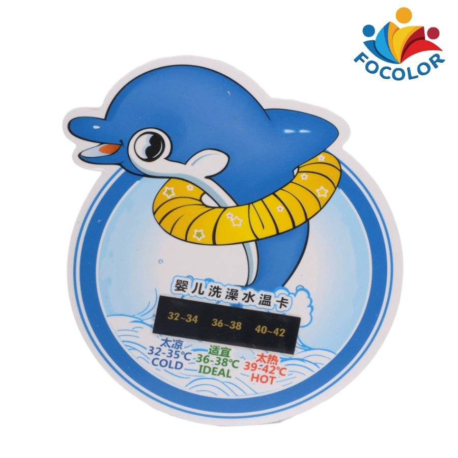 Детская паста для измерения температуры воды в ванне, Безртутный жидкокристаллический цветовой термометр, мультяшный пластик, удобно и быстро