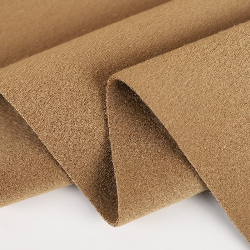 16100 双面呢100全羊毛面料850g秋冬大衣女装粗纺毛呢面料现货E18